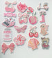 Girly Patches- Pink Patches - Coquette Patches - Backpack Patches - Aesthetic Patches - Girly Iron Patches - Jacket Patches