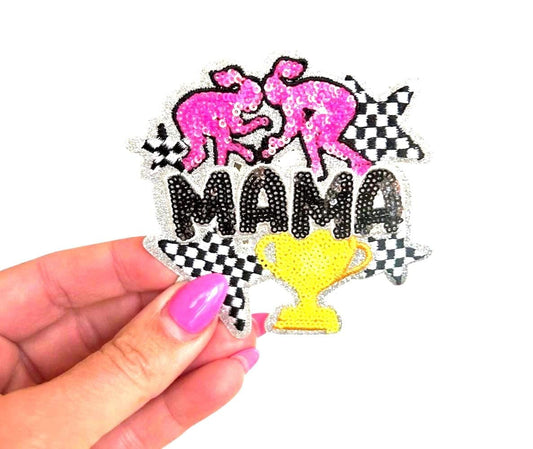 Wrestling Patches, Wrestling Mama Patch, Girls Wrestling Patch, Iron on Wrestling Patch, Patches for Wrestlers, Sports Patches