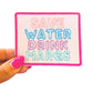 Margarita Hat Patch - Save Water Drink Margs Iron On Patches  - Cocktail Patch - Margarita Iron On - Adult Iron On Patch - Drinking Patches
