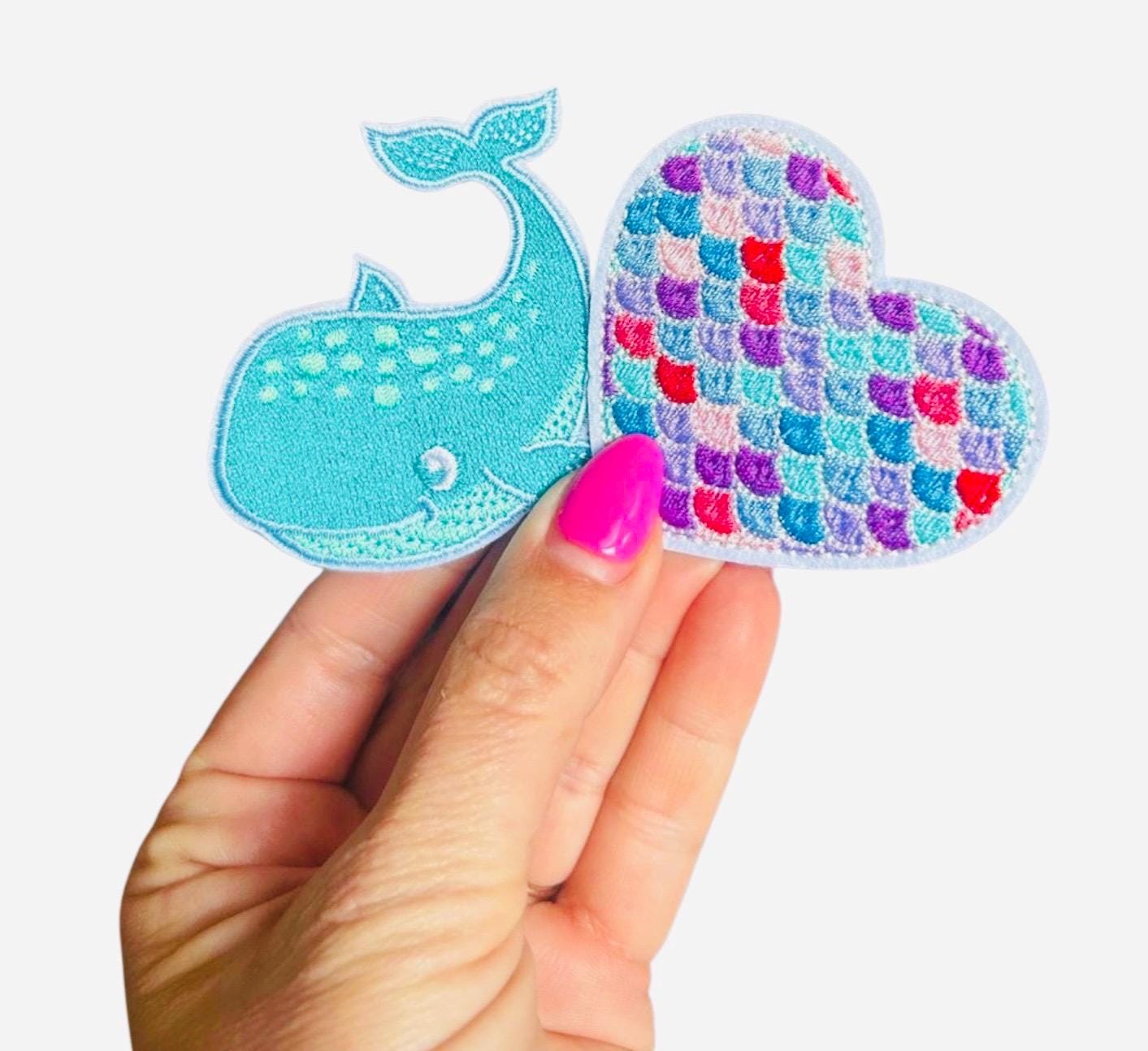 Under the Sea Iron-On Patches: Mermaid, Embroidered & Sequin