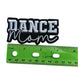 Dance Mom Embroidered Iron-On Patch Bundle: Star, Lightning Bolt, Bow