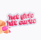 Hot Girls Hit Curbs Patch: Funny Iron On Patch for New Drivers