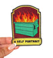 Funny Iron On Patch - Dumpster Fire Patch -  Embroidered Patches - Iron On Patches for Jackets - Patches for Men