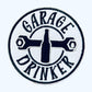 Funny Garage Drinker Patch: Iron-On Adult Humor Applique
