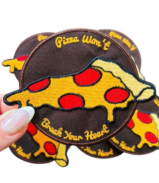 Funny Iron On Patch - Pizza Patch -  Embroidered Patches - Iron On Patches for Jackets - Patches for Men