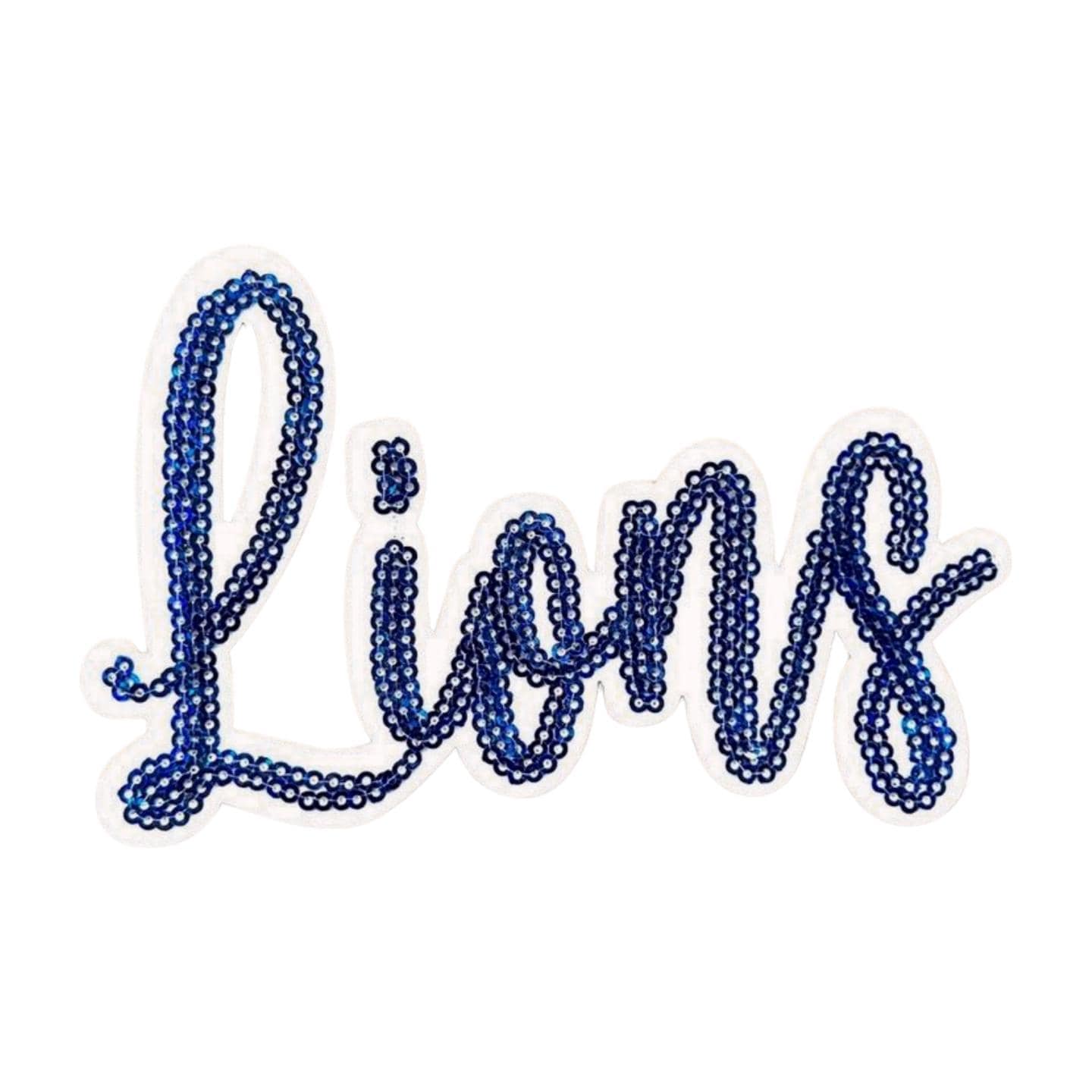 Detroit Lions Embroidered Patch Set: Iron-On Football Patches