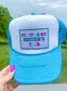 Funny 'Sister's Tab' Iron On Patch: Trucker Hat Decor