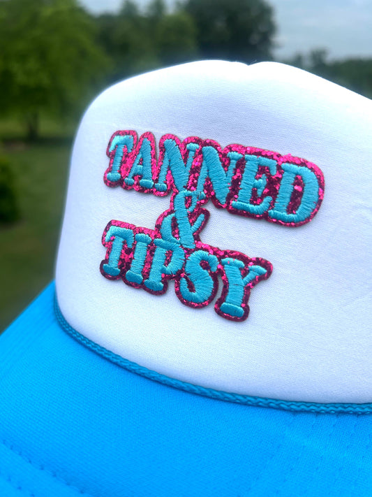 Tanned and Tipsy Trucker Hat, Trendy Women's Trucker Hat
