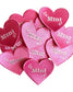 Matching Patches, Mama & Mini Heart Iron on Appliques, Embroidered
