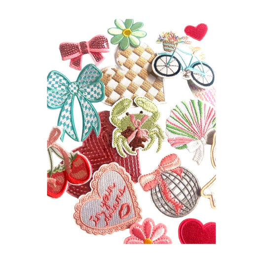 Preppy Patches, Preppy Iron On Patches, Girly Patch Bundle, Hat Bar Bundle, Cute Iron On Patches, Grand Millennial Patches