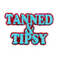 Tanned and Tipsy Iron On Patch, Summer Patches, Beach Iron On Patch, Embroidered Alcohol Patch, Adult Iron On Patch, Cocktail Patch