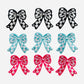 Iron-On Bow Patches: Assorted Colors, Sizes 1-3"