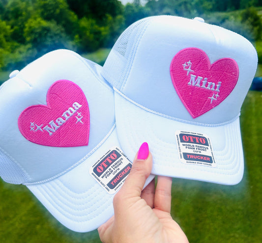 Mama and Mini Trucker Hats, Mother Daughter Hats, Mom's Weekend Hats