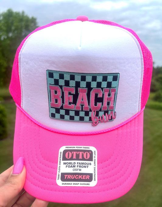 Beach Bum Trucker Hat, Trendy Women's Trucker Hat
