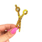 Hairstylist Iron-On Patches: Scissor, Blowdryer, Cosmetology