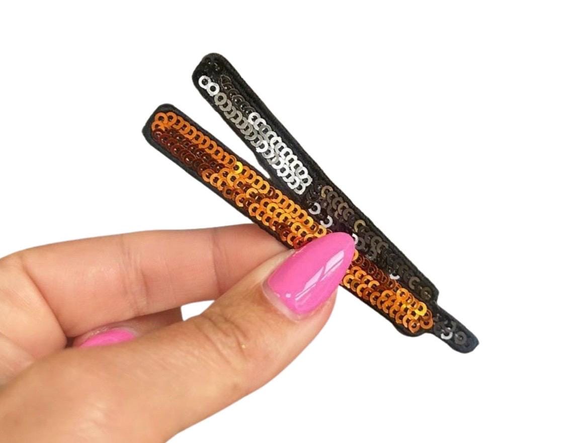 Hairstylist Iron-On Patches: Scissor, Blowdryer, Cosmetology