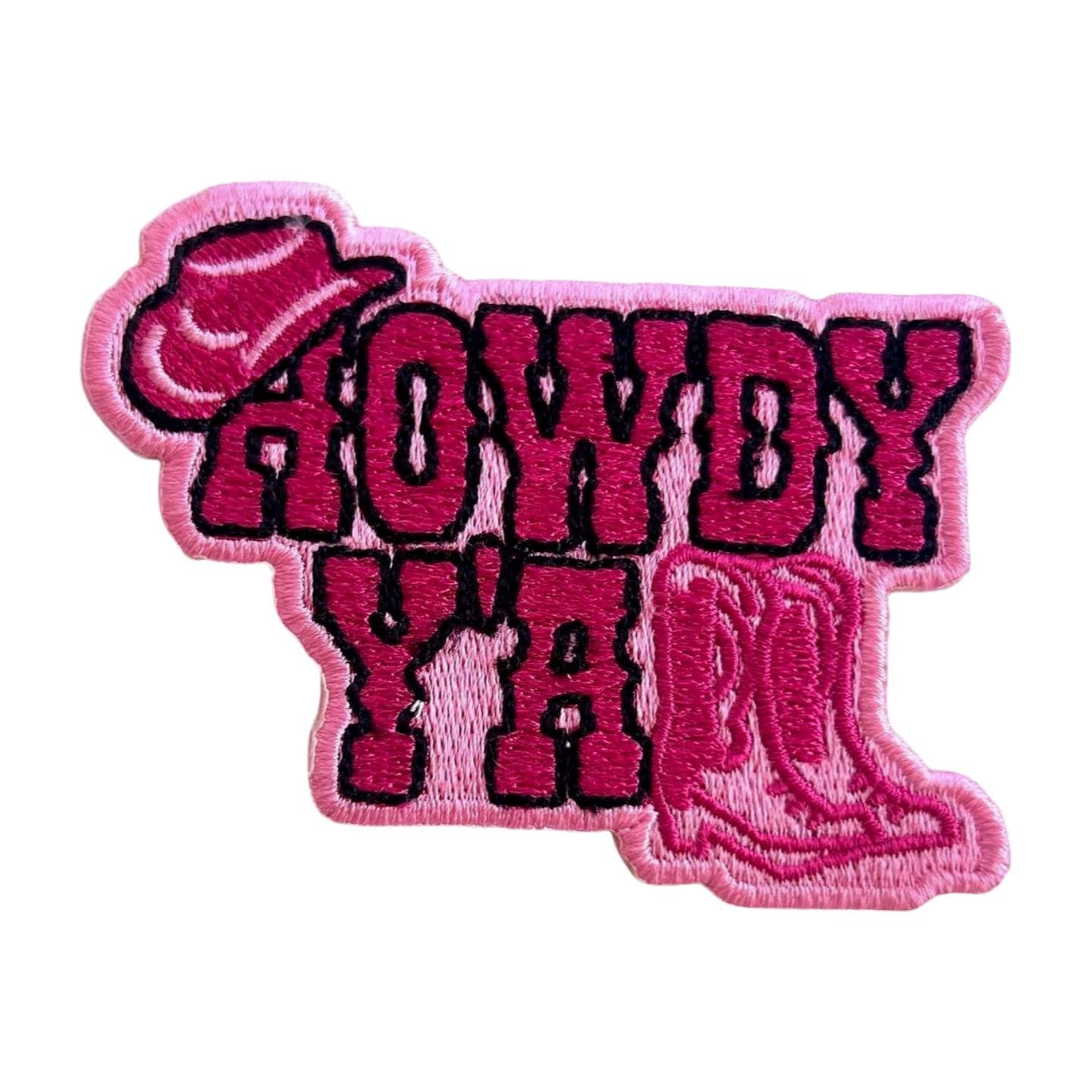 Western Iron On Patches: Cowgirl, Howdy, Y'all