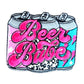 Beer Babe Iron-On Patch: Retro Alcohol Patch for Jackets & Bags