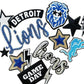 Detroit Lions & Tigers Iron-On Patch Bundle - 20 Piece Set