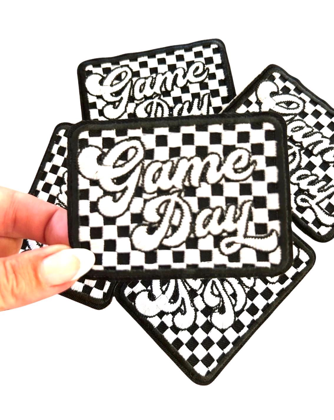 Game Day Iron On Embroidered Patch: Sports Fan Apparel