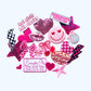 Pink Iron-On Patch Mystery Bag: Girly Embroidered & Sequin Patches