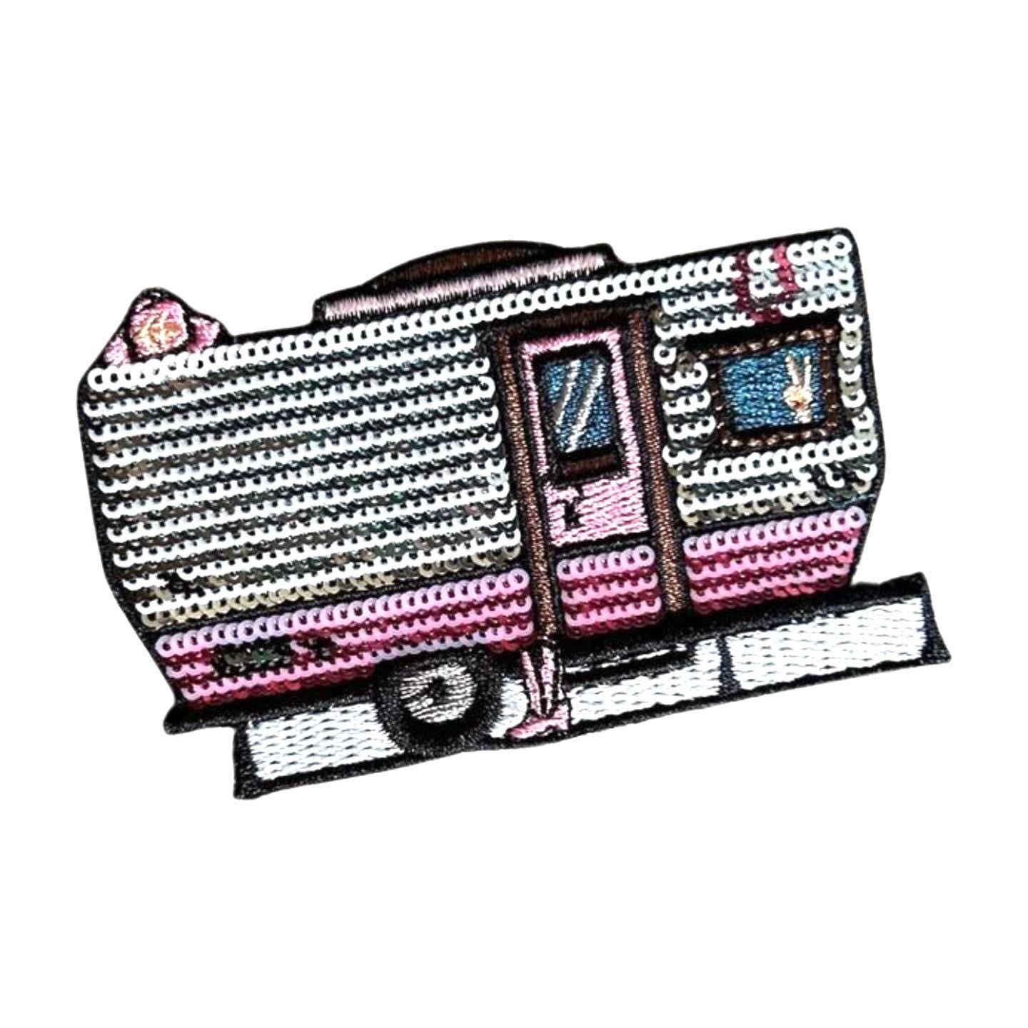 Retro Camper Iron On Patch: Glamping Camping Patches