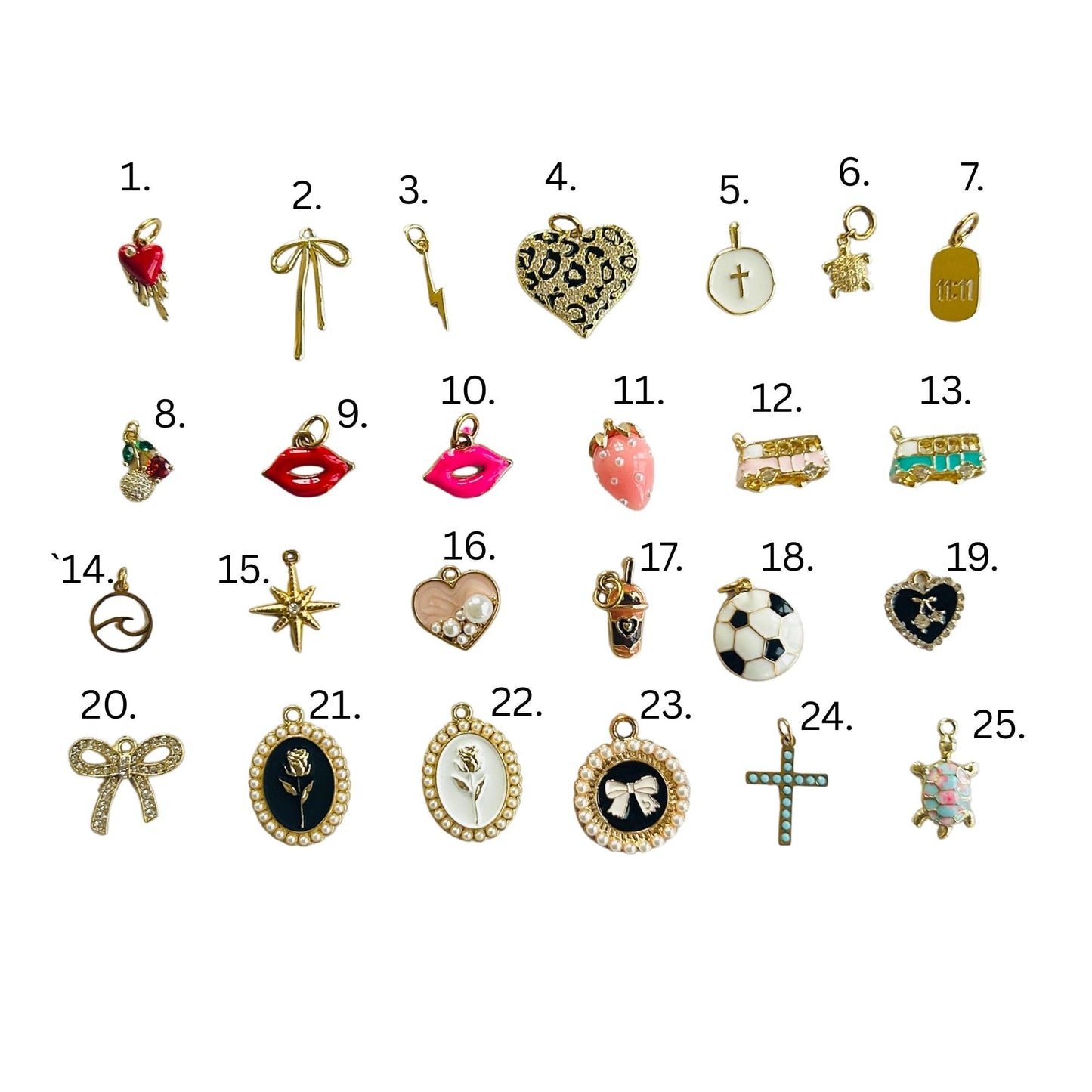 Custom Charms Selection, Charms for Personalized Necklaces and Bracelets, Pendant for Necklace, Jewelry Accessories, Charm Party, Charm Bar
