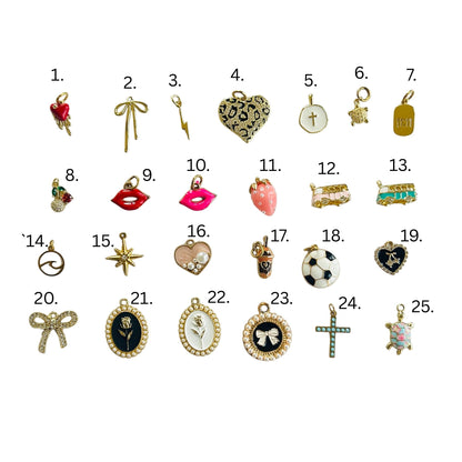 Custom Charms Selection, Charms for Personalized Necklaces and Bracelets, Pendant for Necklace, Jewelry Accessories, Charm Party, Charm Bar