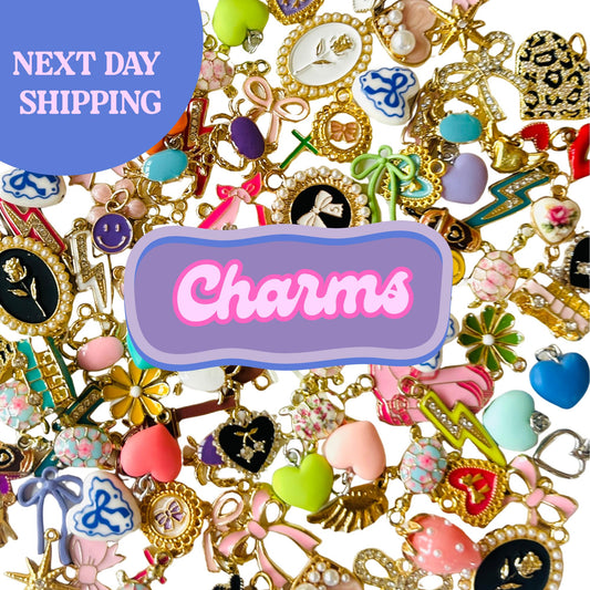 Assorted Charms Bulk Mix: Gold & Zinc Alloy DIY Jewelry