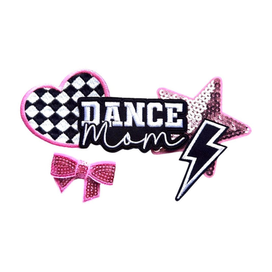 Embroidered Dance Mom Patch Bundle: Iron-On Patches for Jackets