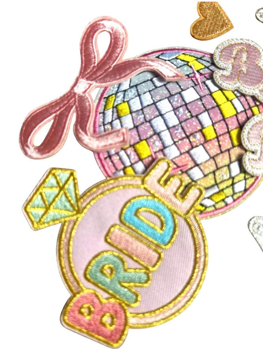 Bride Iron-On Patches: Diamond Ring, Bachelorette Party Patches