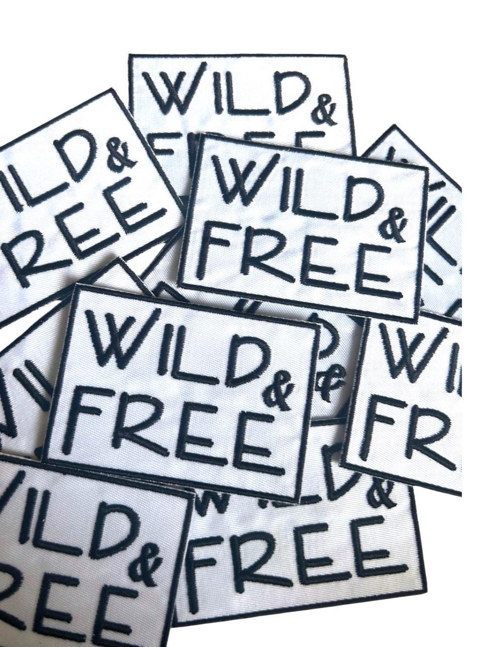 Wild and Free Iron-On Patch: Animal Print Applique