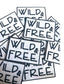 Wild and Free Iron-On Patch: Animal Print Applique