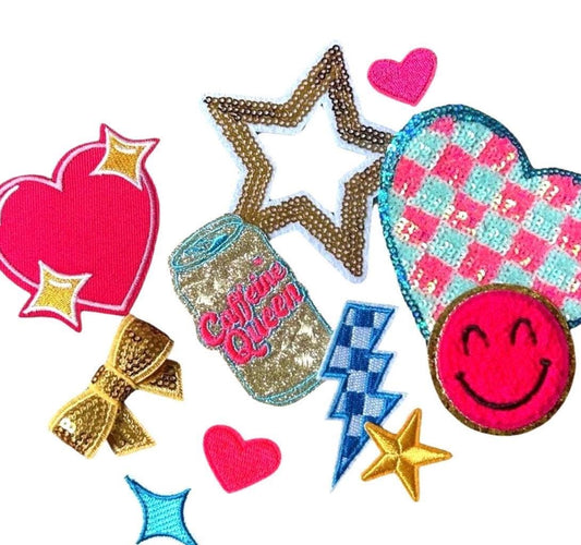 Caffeine Queen Patch, Drink Iron On Patches, Adult Patches, Energy Drink Patches, Caffeine Addict Gift