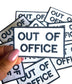 Out of Office Patch - Funny Patches -  Embroidered Patches - Iron On Patches for Jackets - Adult Patches - Patch Bundles - Vacation Patches