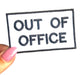Out of Office Patch - Funny Patches -  Embroidered Patches - Iron On Patches for Jackets - Adult Patches - Patch Bundles - Vacation Patches