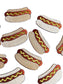Hot Dog Patch, Iron On Hot Dog, Food Patches