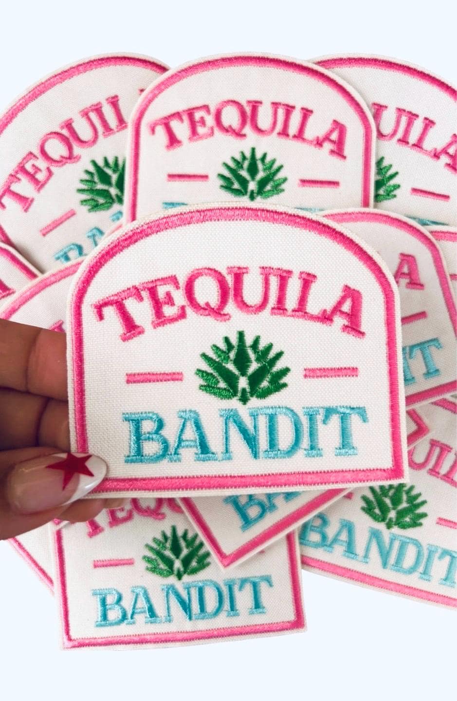 Tequila Bandit Iron On Patch: Adult Beverage DIY Hat Bar