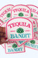 Tequila Bandit Iron On Patch: Adult Beverage DIY Hat Bar