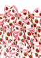 Strawberry Bow Iron-On Patch: Summer Apparel Decor