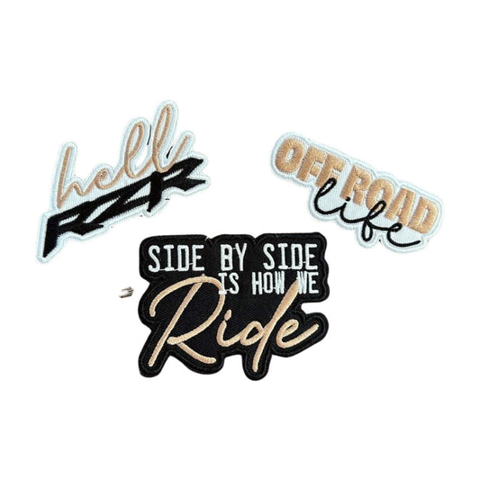 RZR Iron on Patch, UTV Patch, Side by Side Iron On Patches, Off Road Iron On Patch, Embroidered Patch, Trucker Hat Patches, Off Road Vehicle