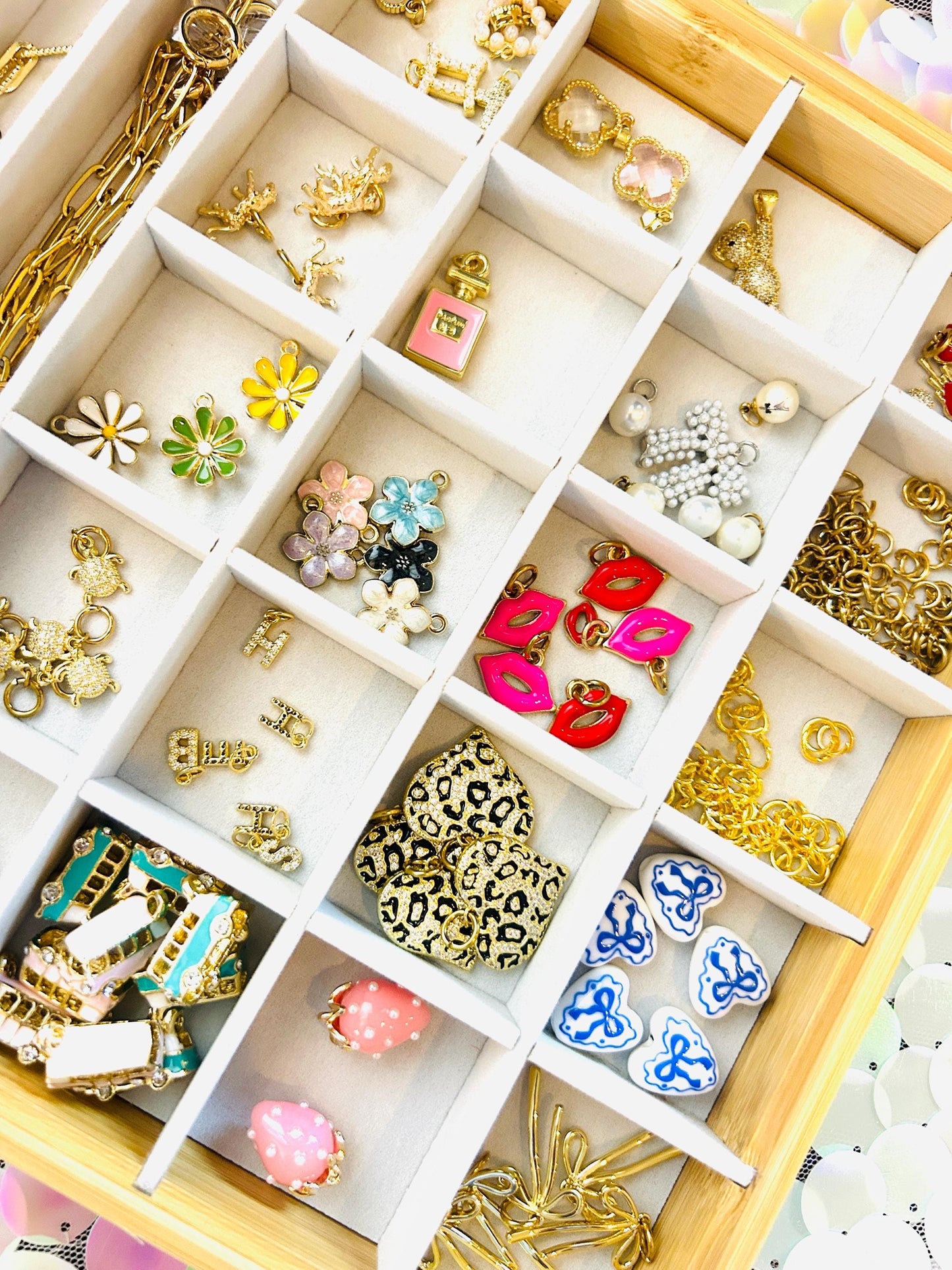 Assorted Charms Bulk Mix: Gold & Zinc Alloy DIY Jewelry