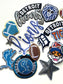 Detroit Lions & Tigers Iron-On Patch Bundle - 20 Piece Set