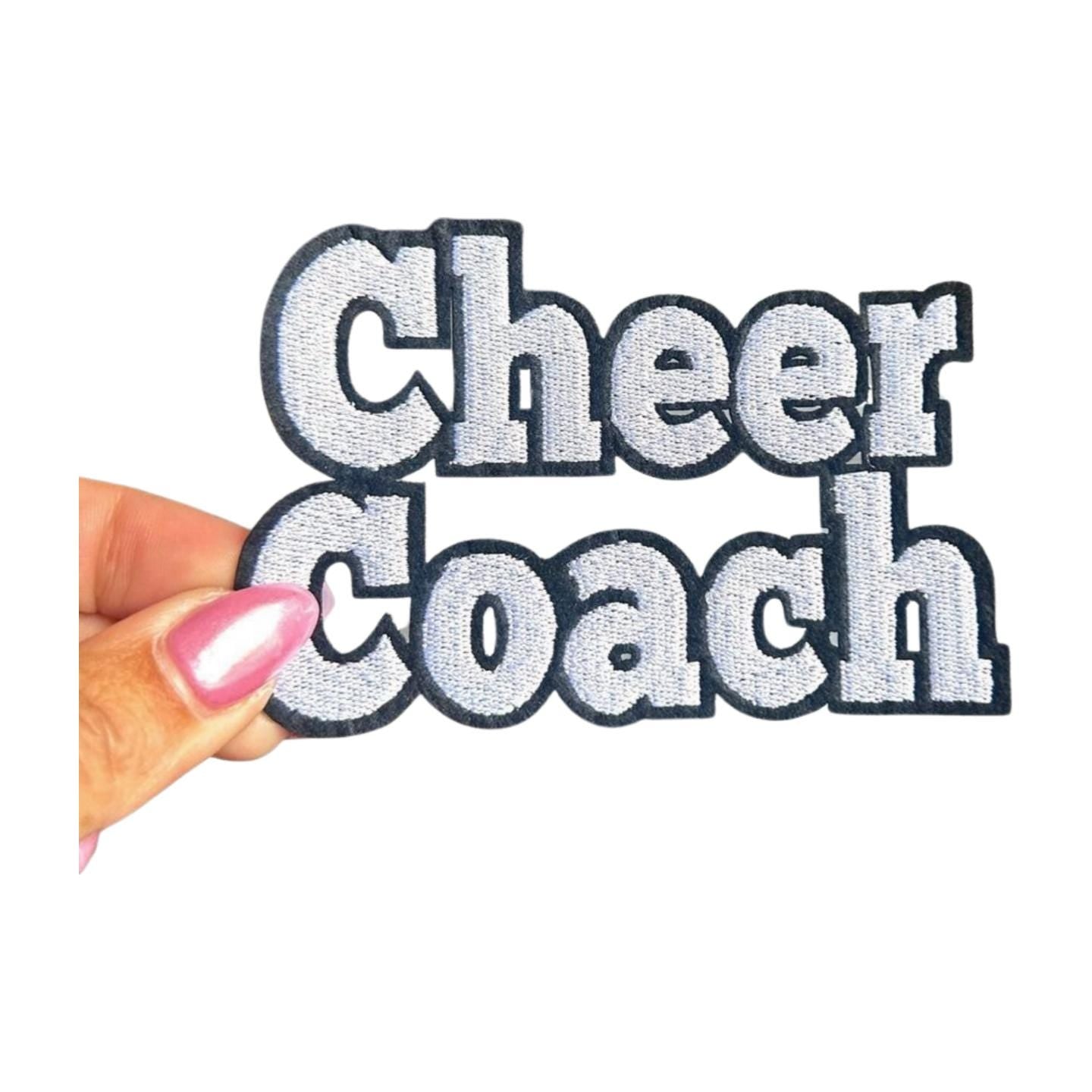 Cheer Coach Embroidered Iron On Patch: DIY Cheerleading Gift