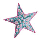 Lake Babe Iron-On Patch: Pink & Aqua Embroidered Applique