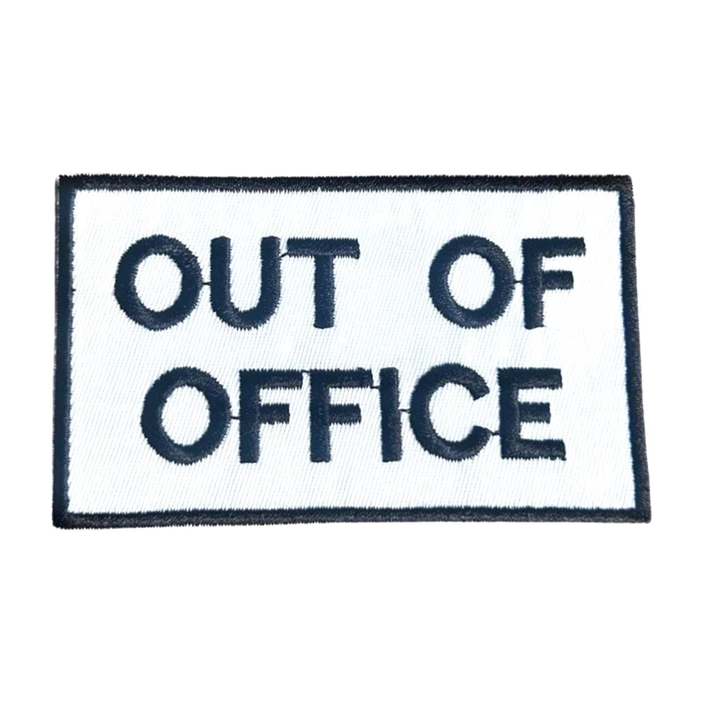 Out of Office Patch - Funny Patches -  Embroidered Patches - Iron On Patches for Jackets - Adult Patches - Patch Bundles - Vacation Patches