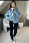 Custom Detroit Lions Denim Jacket: Women's Game Day Apparel