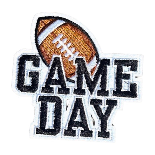Embroidered Game Day Iron On Patch: Sports Fan Apparel