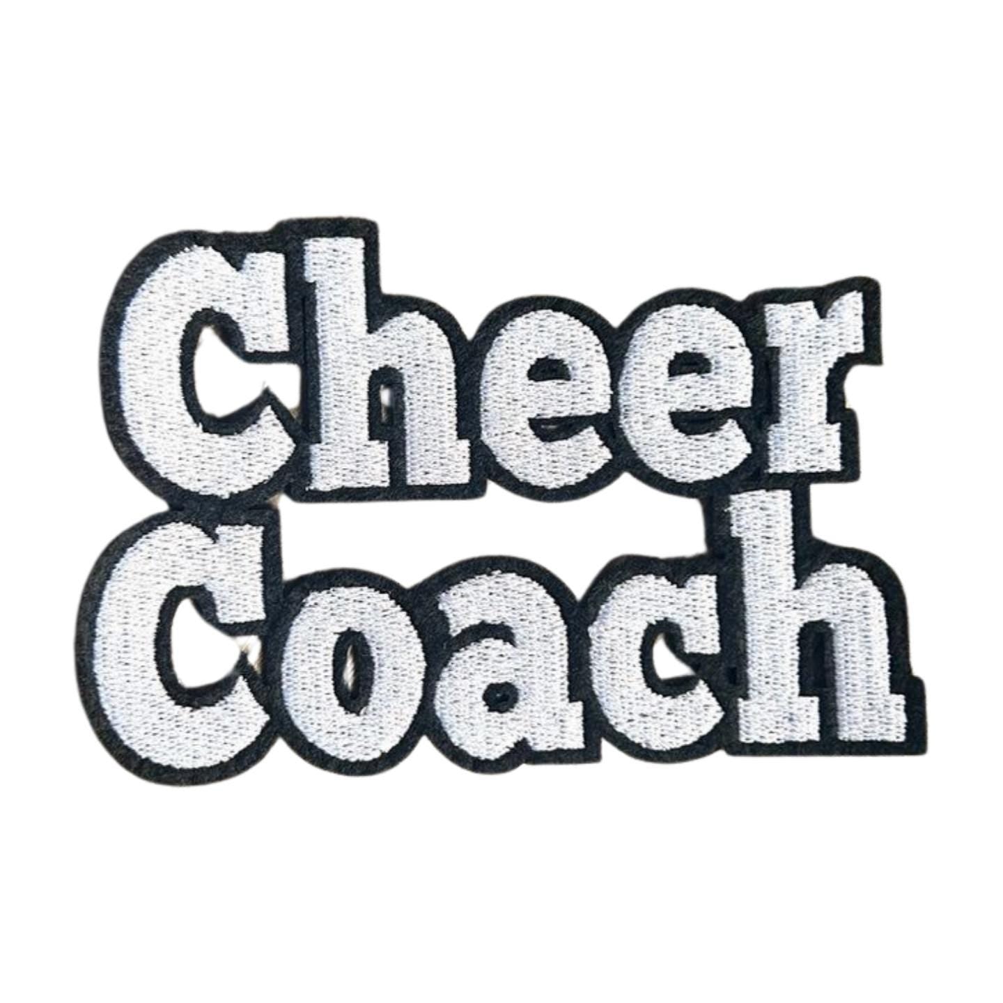 Cheer Coach Embroidered Iron On Patch: DIY Cheerleading Gift