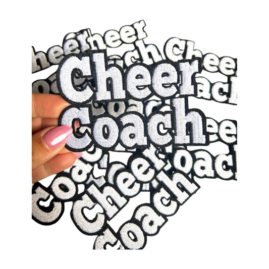 Cheer Coach Embroidered Iron On Patch: DIY Cheerleading Gift